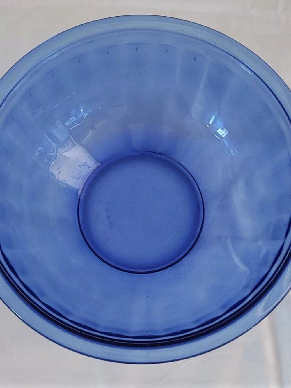 Cobalt Blue Pyrex Mixing Bowl Large 10.5 Cup Capacity 4.5" Tall 10" Round USA